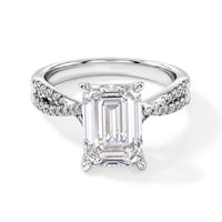 18K White Gold Luxuriant Lab Grown Diamond (G,VS) Ring (Size 10.0) (4.90 g) 4.25 ctw