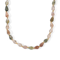 EverTrue Multi Rutile Quartz 75.00 ctw Necklace (18 Inches) in 18K YG Plated