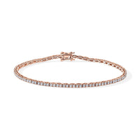 Luxuriant Lab Grown Diamond (E-F, VS) Cluster Bracelet in 18K Vermeil RG Over Sterling Silver (6.50 In) 2.00 ctw
