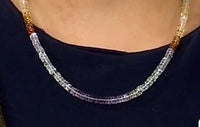 D''Joy Premium Multi Quartz Beaded Necklace in Sterling Silver (18-20 Inches) 100.00 ctw