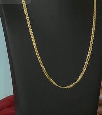Italian 10K Yellow Gold Two Strand Knot Rope Chain Necklace (18-20 Inches) (2.7 g)