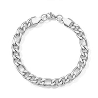 Figaro Chain Bracelet in Stainless Steel (8.50 Inch)