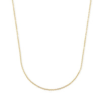 Thin Chain Necklace in ION Plated YG Stainless Steel 18 Inches