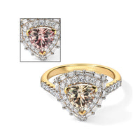 Certified and Appraised D''Joy Premium Turkizite, Moissanite Ring in 18K Vermeil YG Over Sterling Silver (Size 10.0) 2.05 ctw