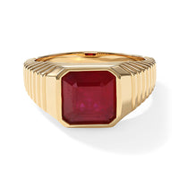 D''Joy Niassa Ruby (FF) Ring in 18K Vermeil YG Over Sterling Silver (Size 10.0) 5.80 ctw