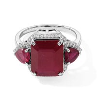 D''Joy Niassa Ruby (FF), Moissanite Ring in 18K Vermeil YG Over Sterling Silver (Size 10.0) 10.30 ctw