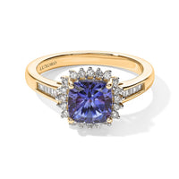 Luxoro 10K Yellow Gold Premium Tanzanite, Diamond (I2) (0.30 cts) Ring (Size 10.0) 2.50 ctw