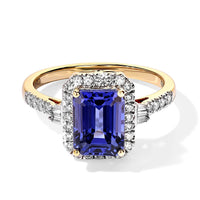Luxoro 10K Yellow Gold Premium Tanzanite, Diamond (I2) (0.40 cts) Ring (Size 10.0) 2.65 ctw