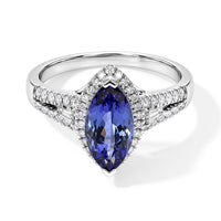 Premium Tanzanite and Diamond I2 3.00 ctw Ring in 10K Yellow Gold (Size 8.0) 4 Grams