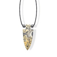 Arrowhead Artistic Jasper and Lava 32.00 ctw Cord Necklace (Adjustable)