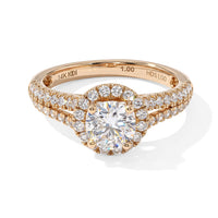 Luxuriant Lab Grown Diamond 1.50 ctw Halo Ring in 14K Yellow Gold (Size 10.0)