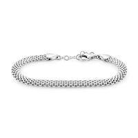 Italian La Bella Chain Bracelet in Sterling Silver (7-8In) 5.90 Grams