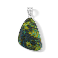 Aquamarine 75.00 ctw Freeform Pendant without Chain in Stainless Steel