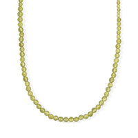 EverTrue Hebei Peridot 42.00 ctw Necklace in Stainless Steel 18 Inches