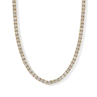 Luxuriant Lab Grown Diamond G-H SI 11.00 ctw Necklace in 18K Vermeil Yellow Gold Over Sterling Silver 18 Inches