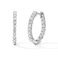 Luxuriant Lab Grown Diamond (G-H,SI) Earrings in 18K Vermeil YG Over Sterling Silver 1.00 ctw