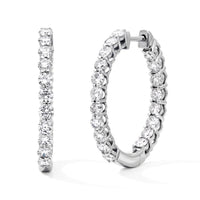 Luxuriant Lab Grown Diamond G-H SI 2.00 ctw Earrings in Rhodium Over Sterling Silver