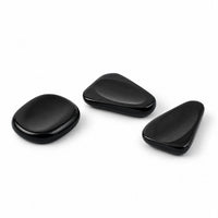 Black Feldspar Worry Stone (One Stone Per Purchase) (Style/Color Varies)