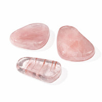 Rose Quartz Worry Stone (One Stone Per Purchase) (Style/Color Varies)