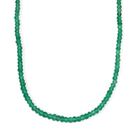 EverTrue Verde Onyx 50.00 ctw Necklace (18 Inches) in Stainless Steel