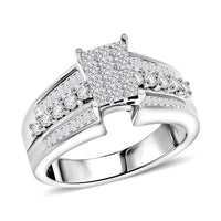 NY Closeout 14K White Gold Diamond (F, VS) Ring (Size 7) (6.85 g) 1.00 ctw