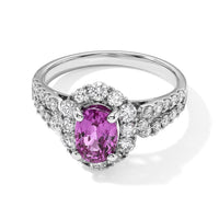 900 White Platinum AAAA Madagascar Pink Sapphire, White Diamond (SI) Ring (Size 6.5) (5.60 g) 2.90 ctw