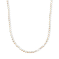 Japanese Akoya Pearl Link in Sterling Silver 43 Inches
