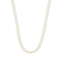 Japanese Akoya Pearl Sterling Silver Necklace in 49 Inches