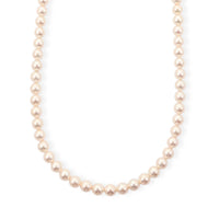 Japanese Akoya Pearl Sterling Silver Necklace in 18 Inches