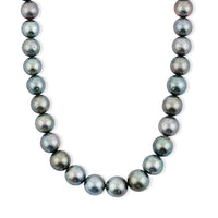 Tahitian Pearl Necklace in Sterling Silver 17 Inches