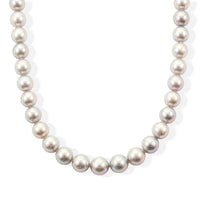 Japanese Akoya Pearl Sterling Silver Necklace in 17 Inches