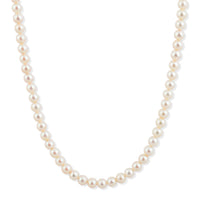 Japanese Akoya Pearl Sterling Silver Necklace in 33 Inches