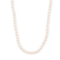 Akoya Japanese Pearl Necklace in Sterling Silver 17 Inches