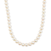 18 Inches Akoya Japanese Pearl Necklace in Sterling Silver