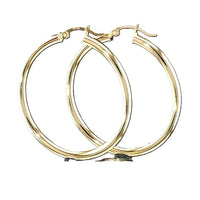 10K Yellow Gold 30mm Hoop Earrings (2.06 g)