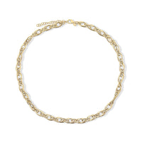 Italian 7MM Bold Torchon Chain Necklace in 10K Yellow Gold (18-20 Inches) 6.65 Grams