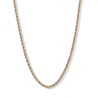 Luxoro Rope Chain Necklace in 14K Yellow Gold 3.40 Grams 20 Inches