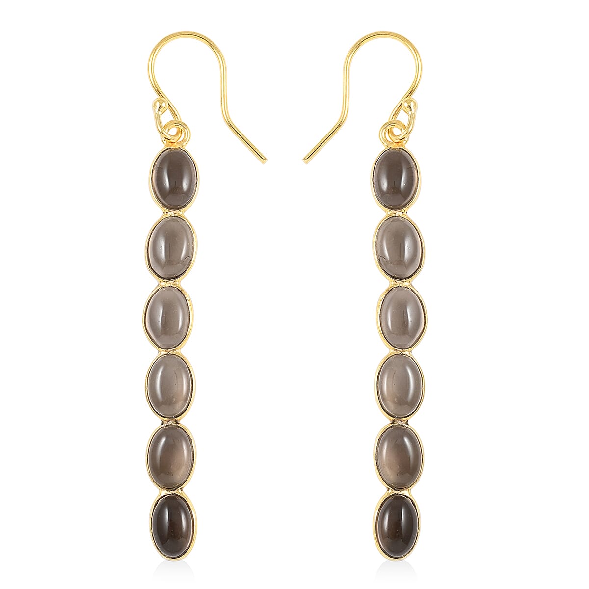 Mozambique Garnet Dangle Earring in 14K Yellow Gold Over Sterling Silver 6.00 ctw (1)