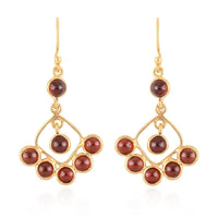 Amethyst Dangle Earrings in 14K Yellow Gold Over Sterling Silver 2.20 ctw