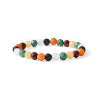 Multi Gemstone 80.00 ctw Faceted Stretch Bracelet (6-8In)