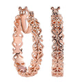 Karis Hoop Earrings in 18K RG Plated Over - Sticky add to cart bar