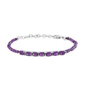 Amethyst Bracelet in Sterling Silver (6.50 In) 10.10 ctw - Sticky add to cart bar
