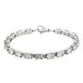 DEAL OF THE DAY Amethyst Tennis Bracelet in Stainless Steel (6.50 In) 8.25 ctw - Sticky add to cart bar