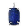 KARIS Lapis Lazuli Solitaire Pendant in Platinum Bond 34.50 ctw - Sticky add to cart bar