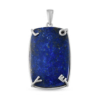 KARIS Lapis Lazuli Solitaire Pendant in Platinum Bond 34.50 ctw