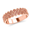 Natural Pink Diamond Ring in Vermeil Rose Gold Over Sterling Silver 0.25 ctw - Sticky add to cart bar