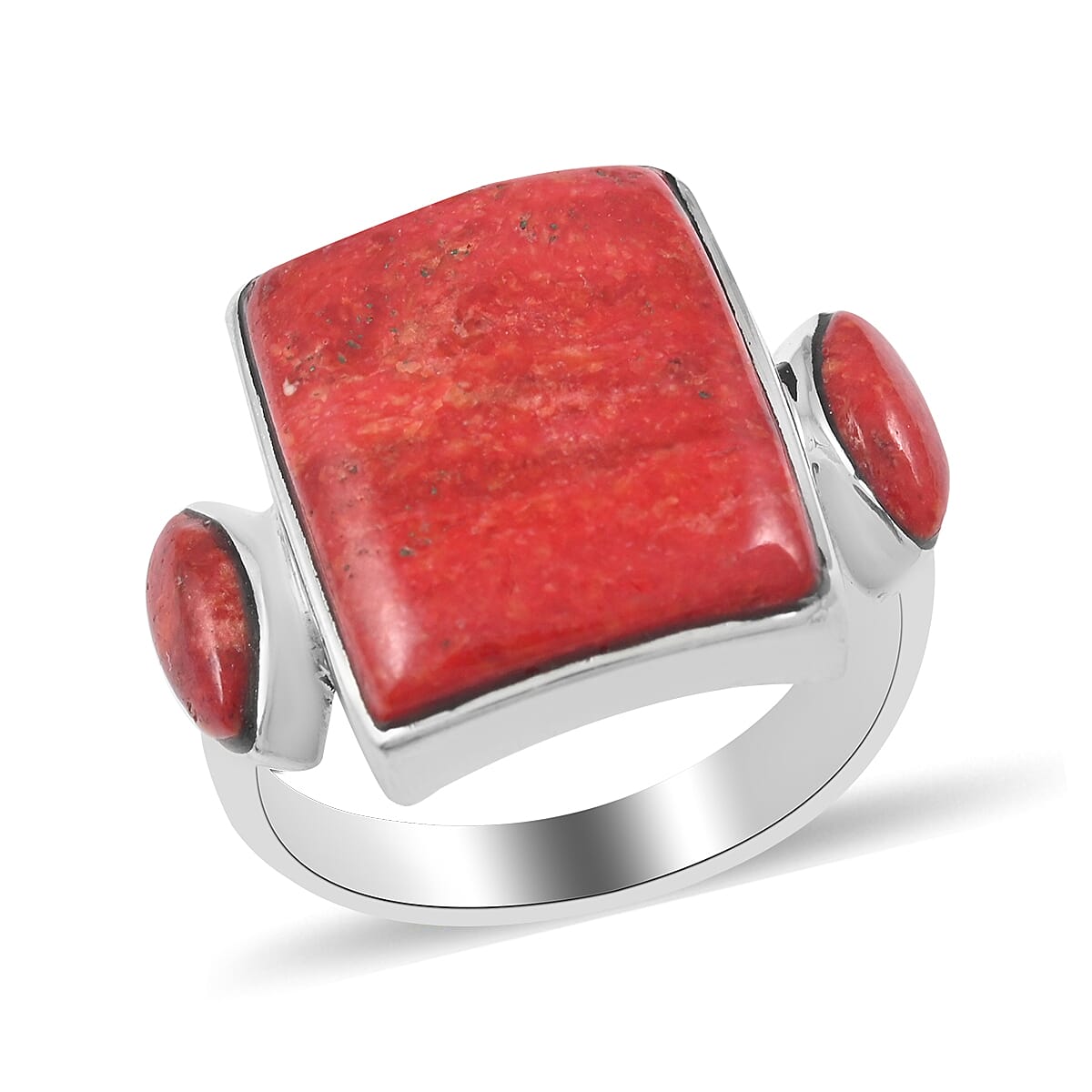 SANTA FE Style Spiny Turquoise Ring in Sterling Silver 1.40 ctw (1)
