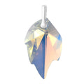 Aurora Borealis Crystal Leaf Pendant in Sterling Silver - Sticky add to cart bar