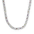 Multi Gemstone 5.50 ctw Necklace in Sterling Silver 20 Inches - Sticky add to cart bar