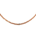 Italian 14K Rose Gold Over Sterling Silver 1.7mm Roc Necklace 30 Inches 5.3 Grams - Sticky add to cart bar